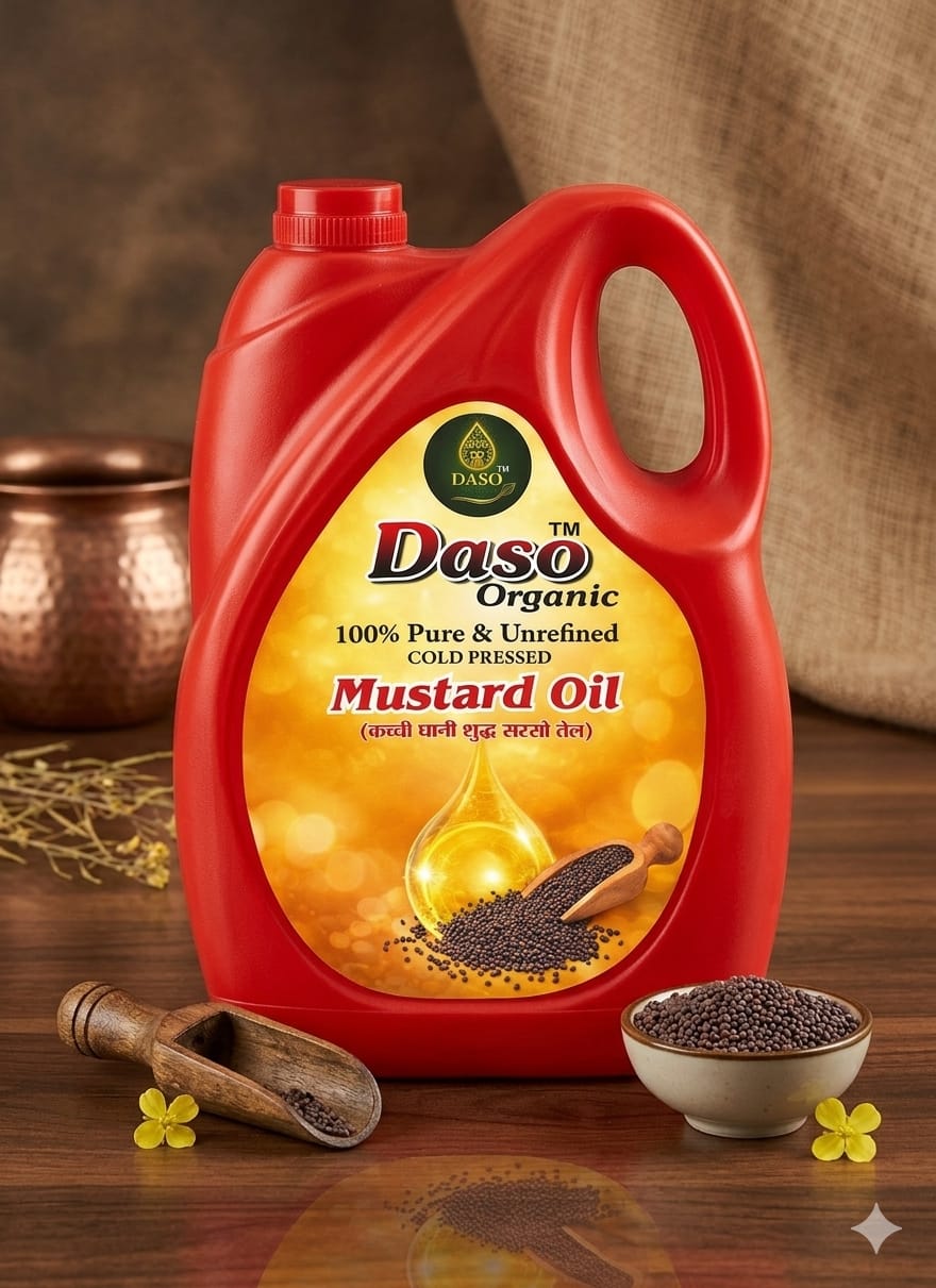 Unrefined  Kachchi Ghani Mustard Oil (5L)