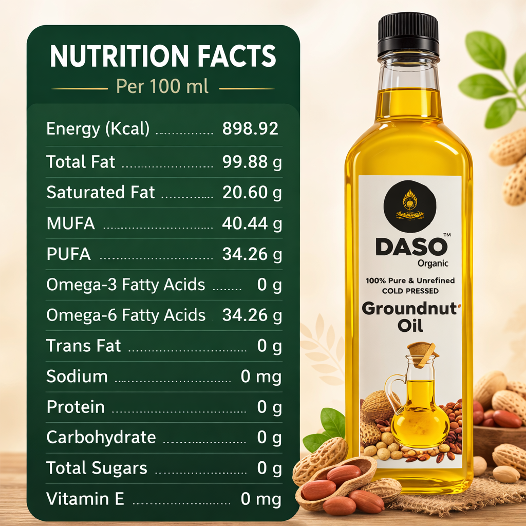 Unrefined  Kachchi Ghani Groundnut Oil (15L)